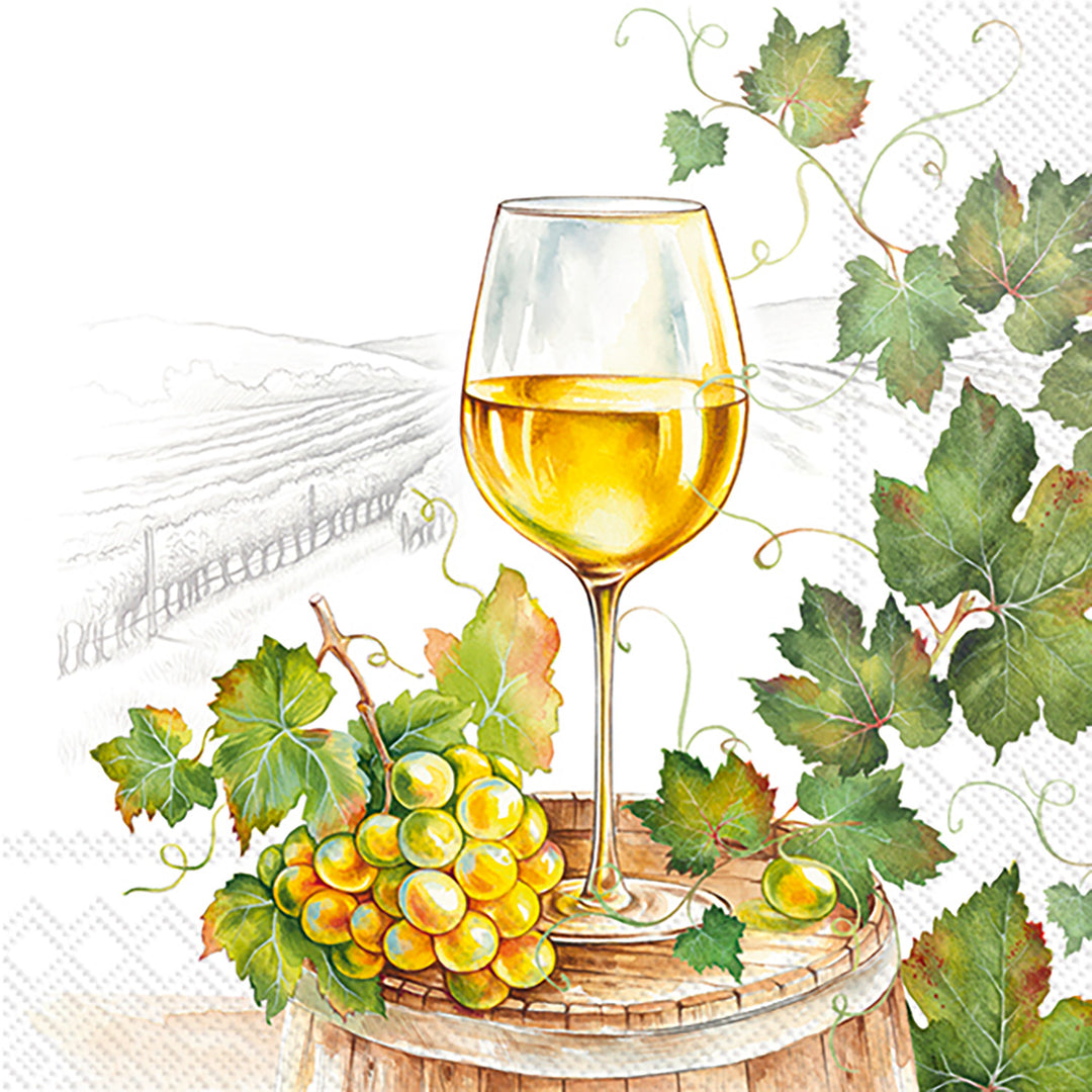 Servilleta de cóctel Vin Blanc