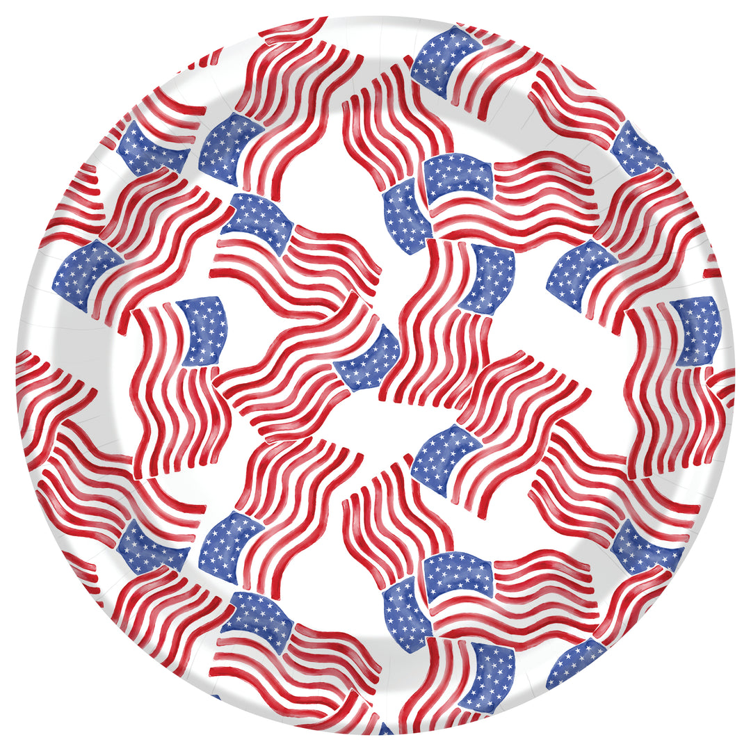 Stars &amp; Stripes Allover Dinner Plate