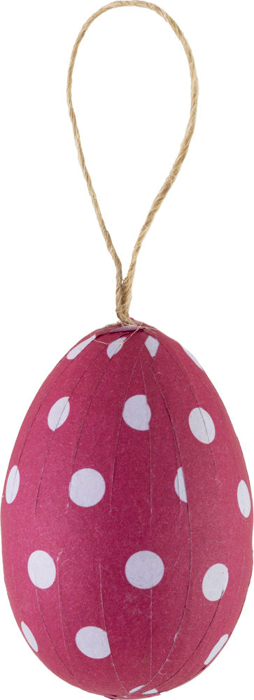 Huevos en bolsa con lunares y rayas
