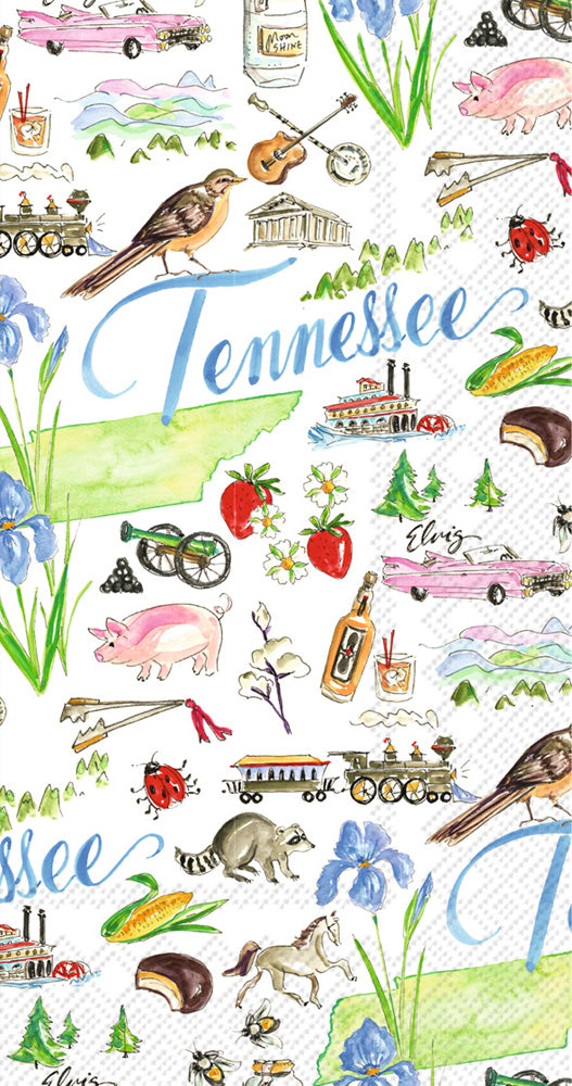 Toalla de invitados de la colección del estado de Tennessee