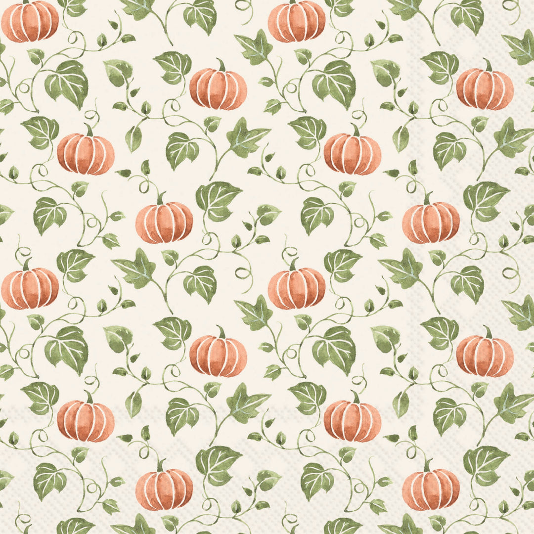 Simple Pumpkin Orange Lunch Napkin