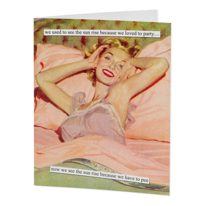 Tarjeta de cumpleaños de Anne Taintor Amanecer