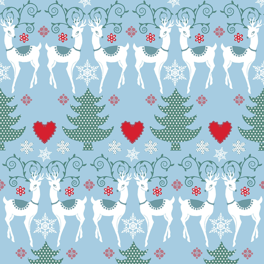 Llama Christmas Cocktail Napkin