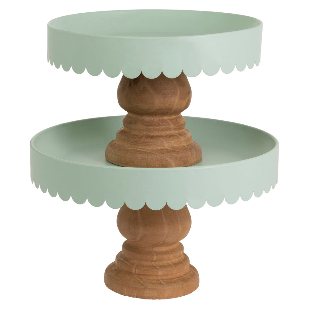 Soportes decorativos de vieira de salvia (juego de 2)