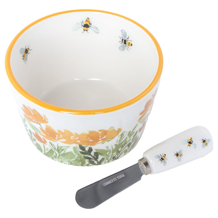 Bee Field Bowl and Spreader