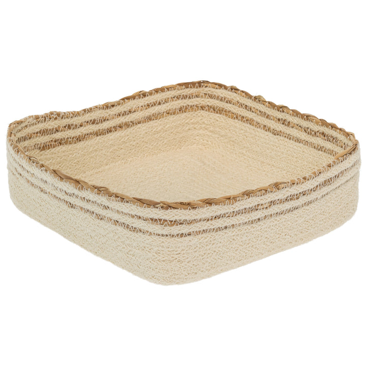Cream Seagrass/Jute Lunch Caddy