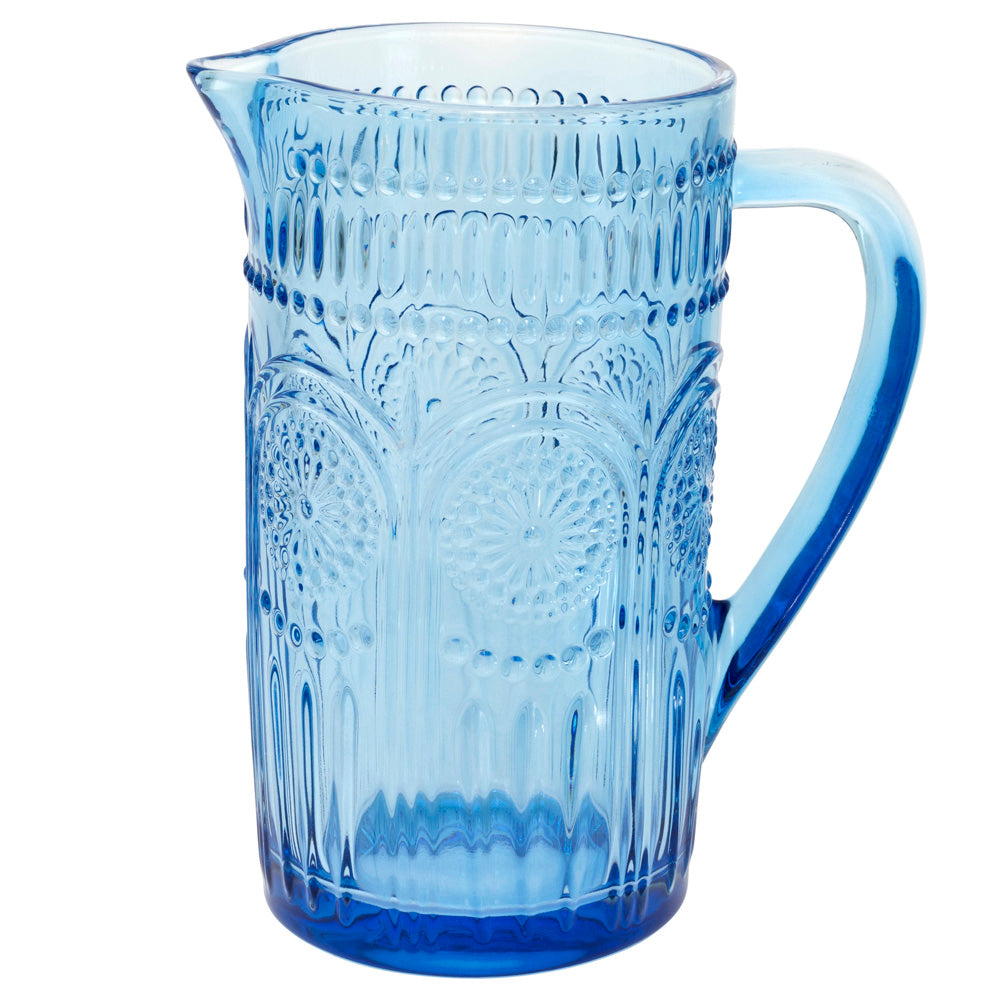 Jarra de vidrio Codi azul cielo