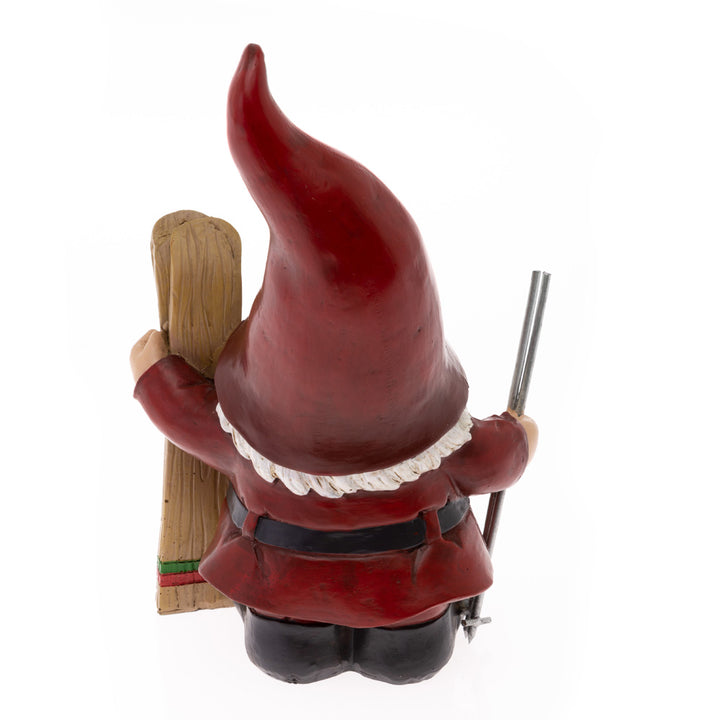Gnomos de Papá Noel esquiando (juego de 2)