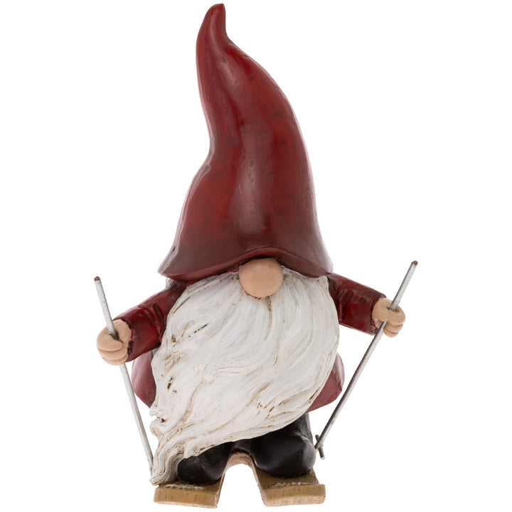 Gnomos de Papá Noel esquiando (juego de 2)