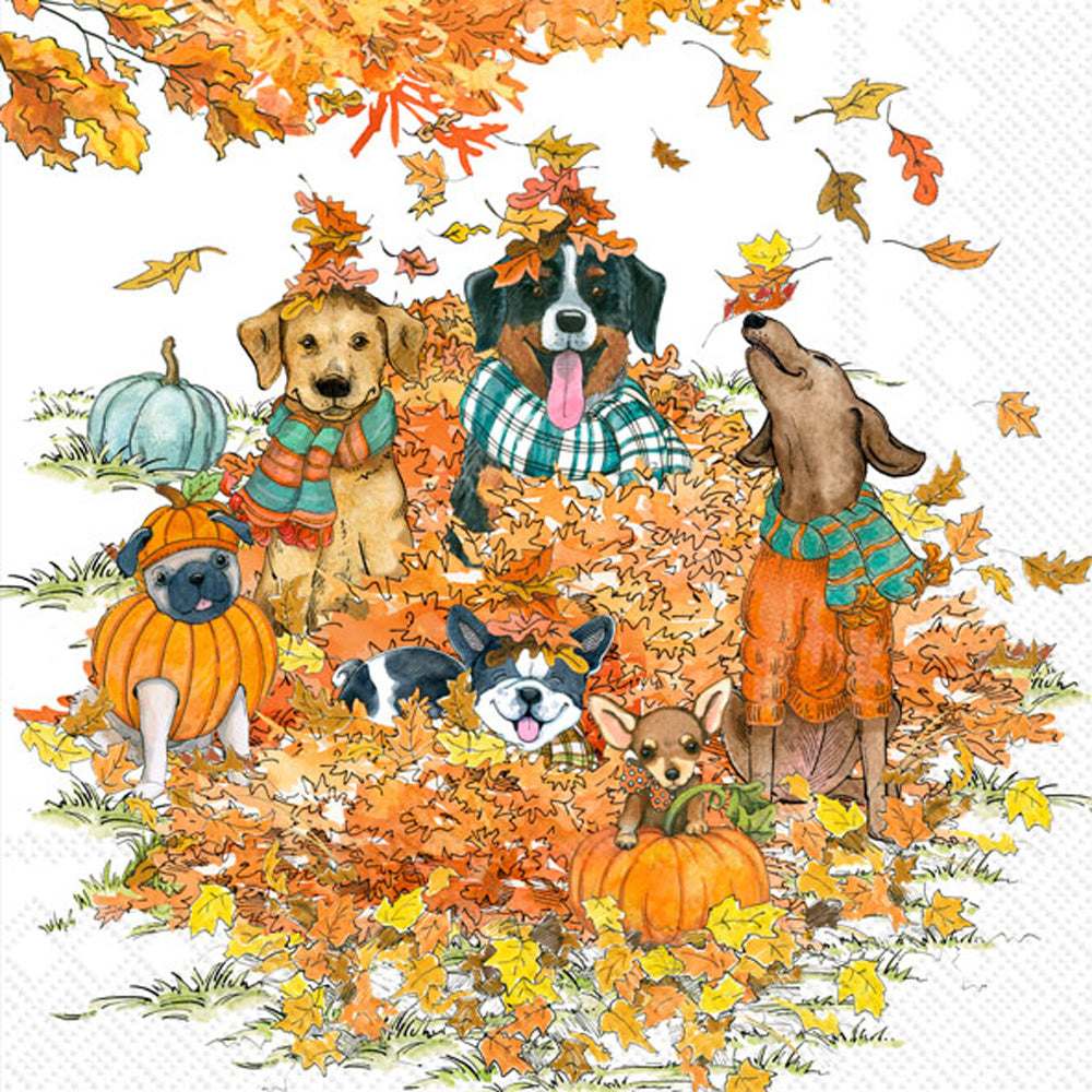 Servilleta de cóctel Autumn Dogs