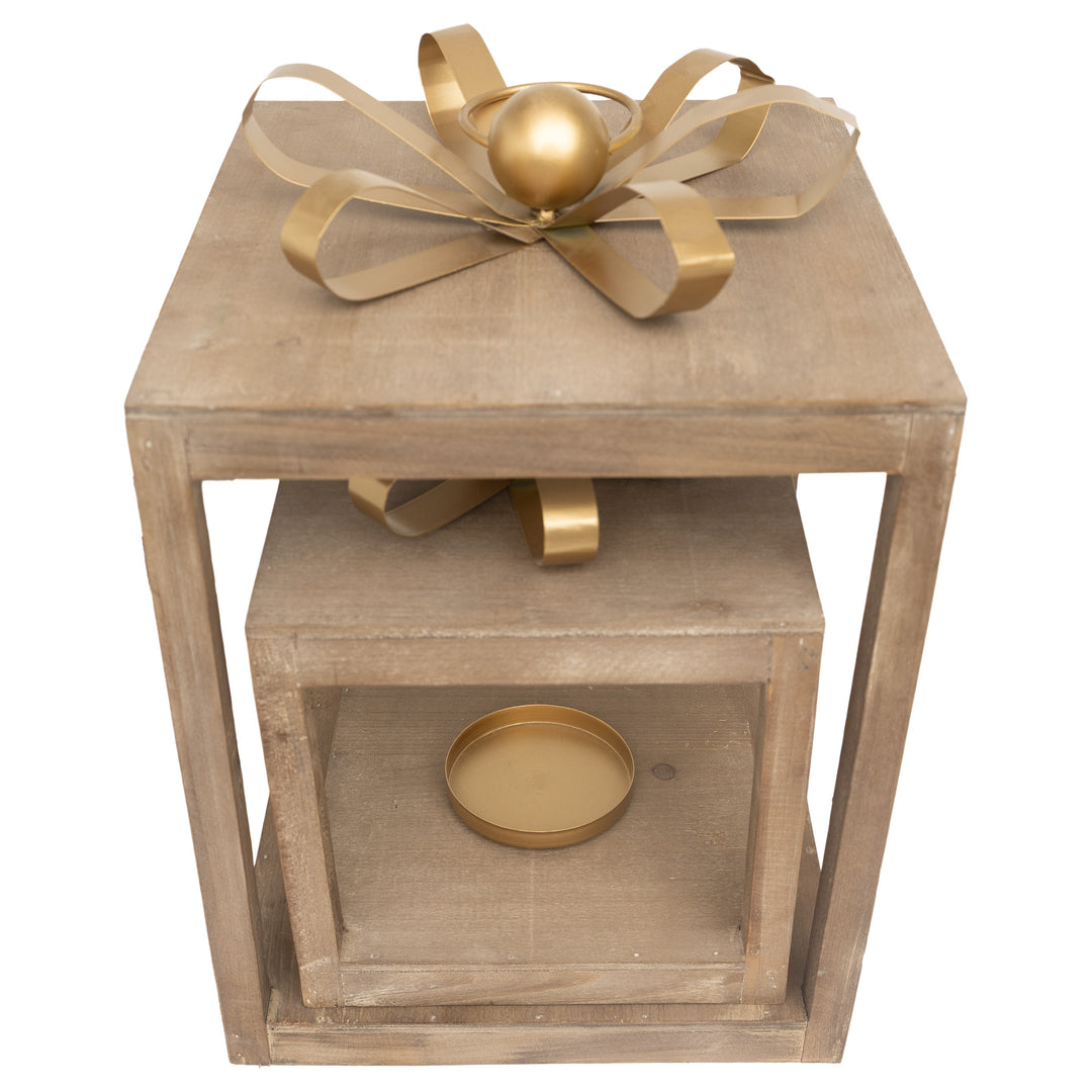 Natural Present Lanterns s/2