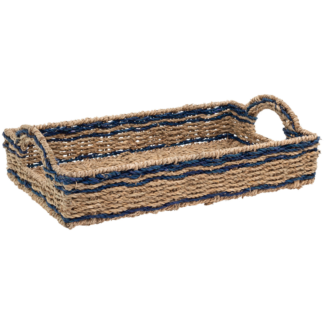 Bandejas de algas marinas y azul marino (juego de 2)