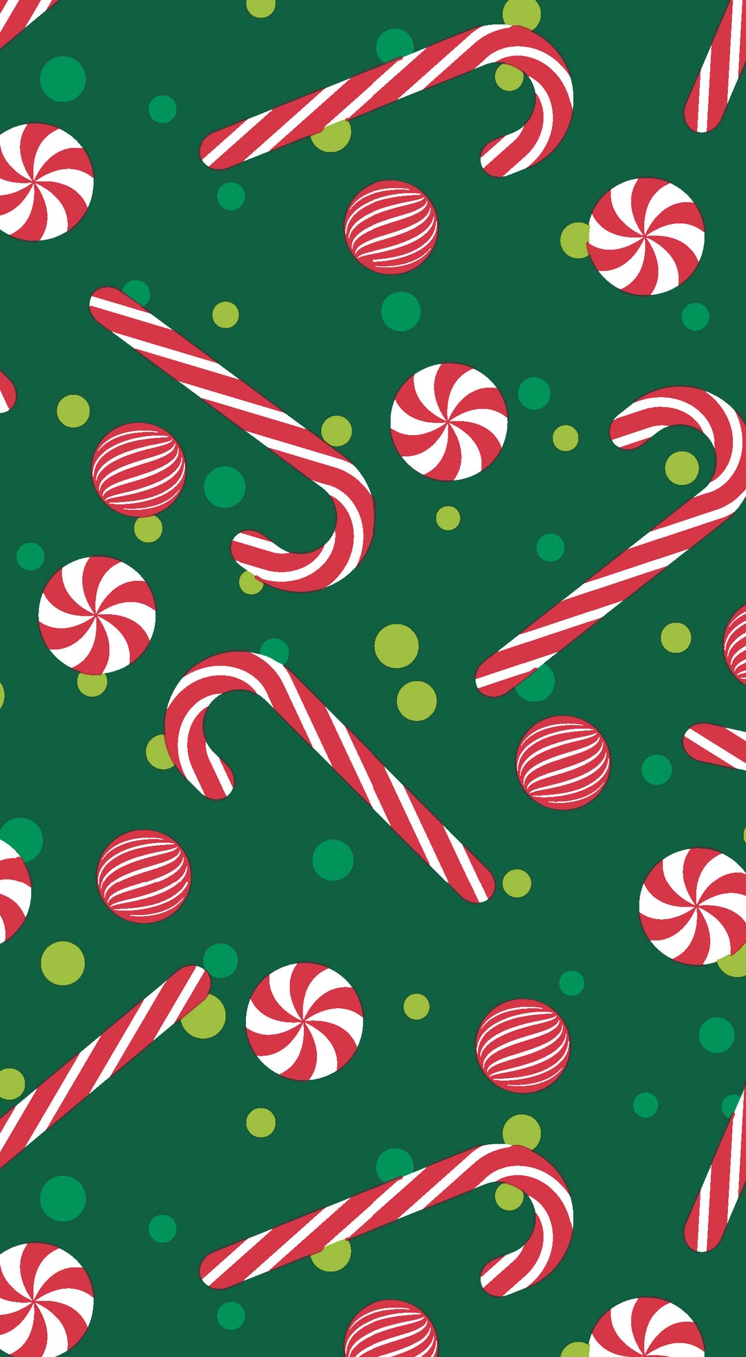 Candy Cane And Peppermints Guest Towel