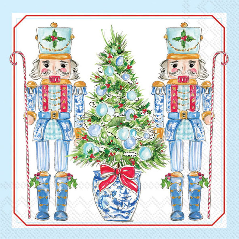 Servilleta de cóctel Cascanueces azules