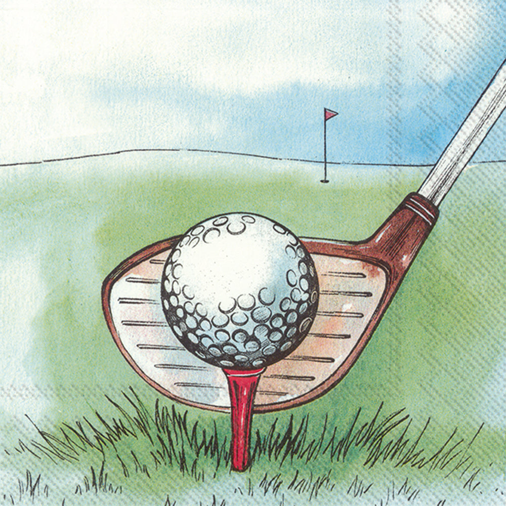 Servilleta de cóctel "Me encanta el golf"