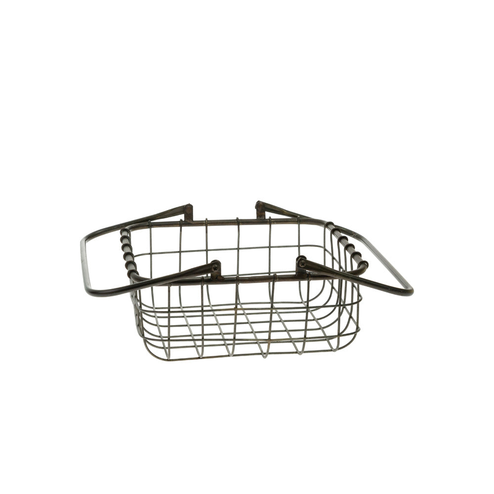 Cestas de metal cuadradas para tienda (juego de 2)