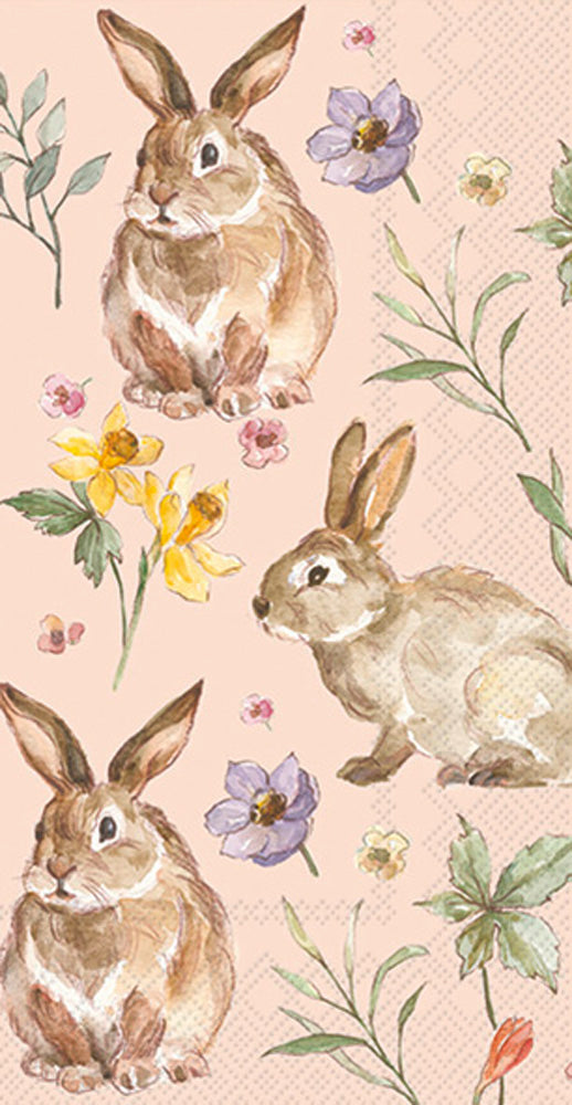 Toalla de invitados con conejitos de Pascua suaves