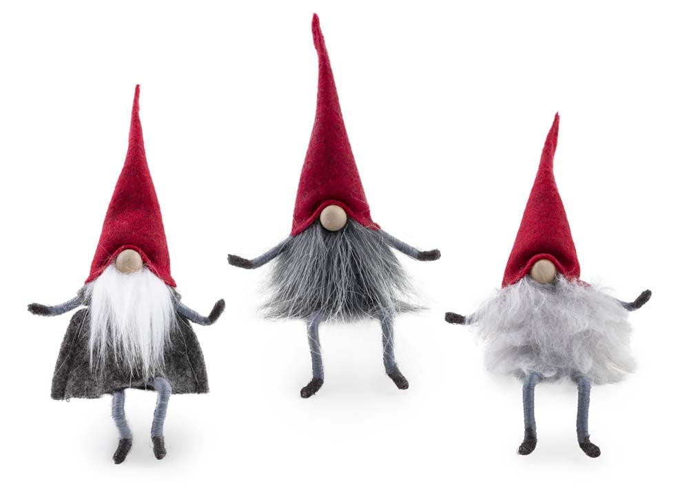 Adornos de gnomos en miniatura (juego de 3)
