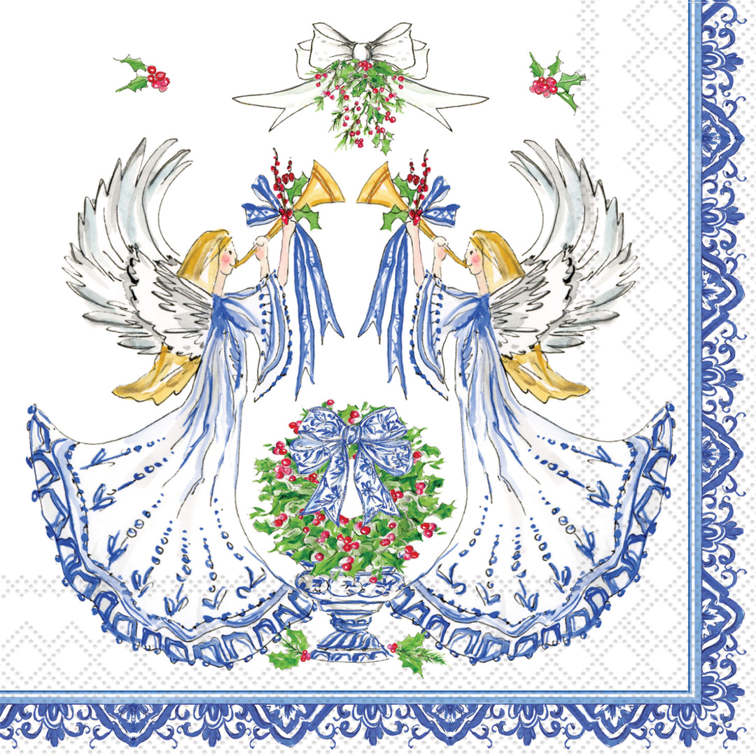 Blue Angels In Harmony Cocktail Napkin