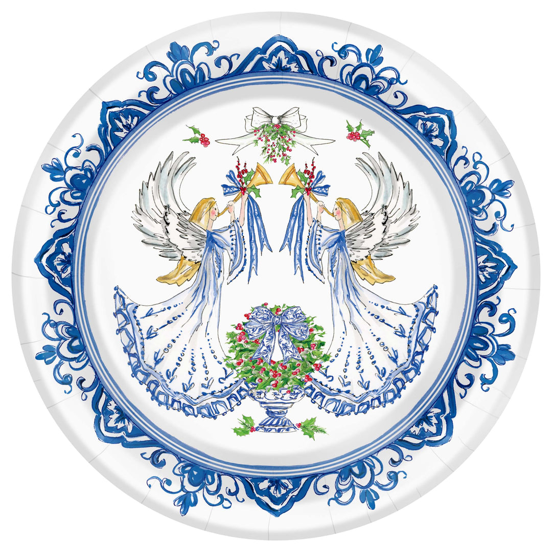 Blue Angel Round Dessert Plate