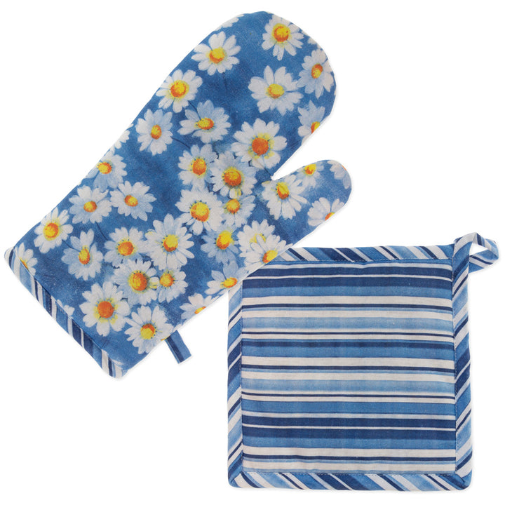 Agnetha Pot Holder and Oven Mitt Set