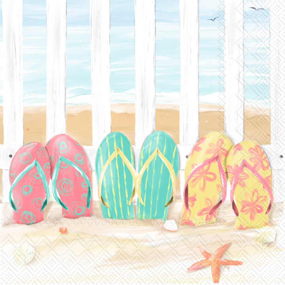 Servilleta de cóctel Sandy Flip Flops