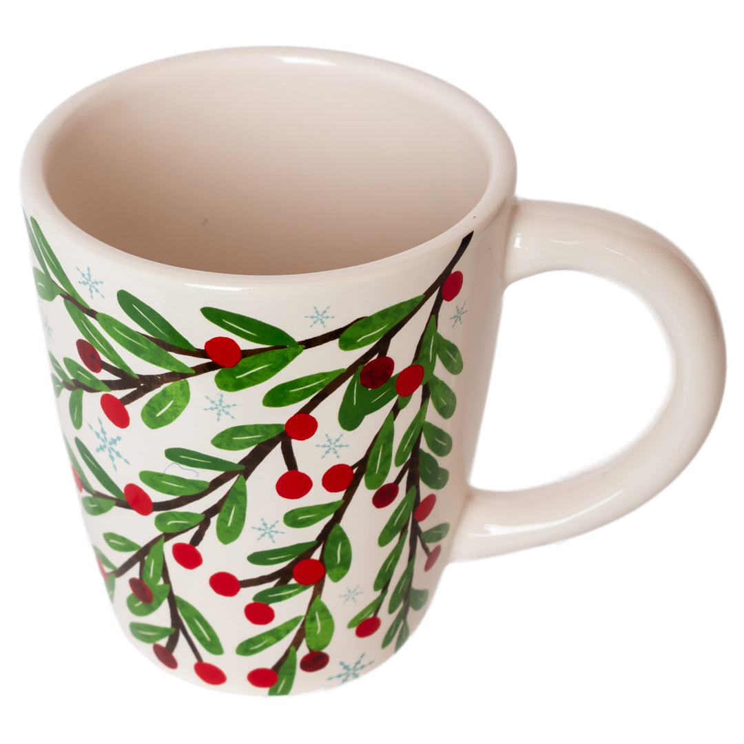 Cranberry Wreath Mug