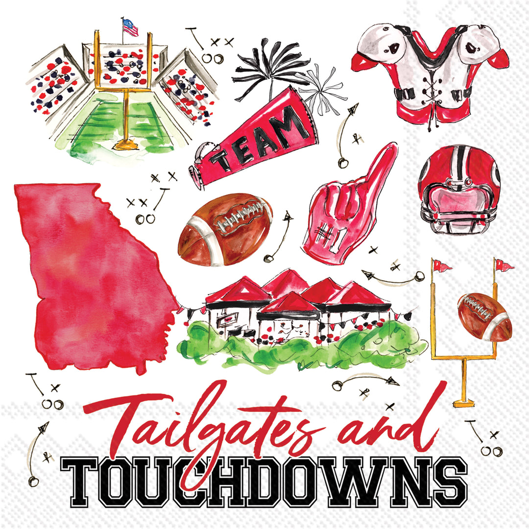 Athens GA Pep Rally Cocktail Napkin