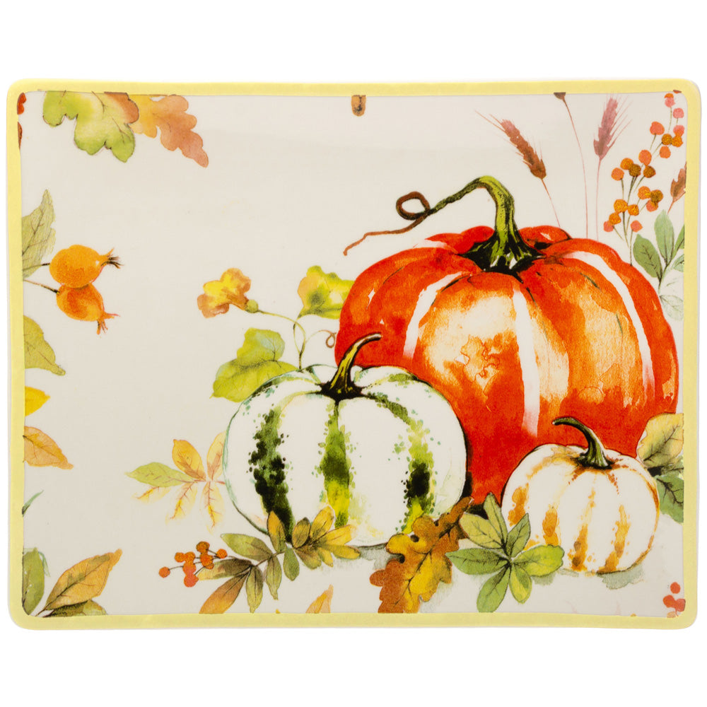 Plato rectangular Pumpkin Love