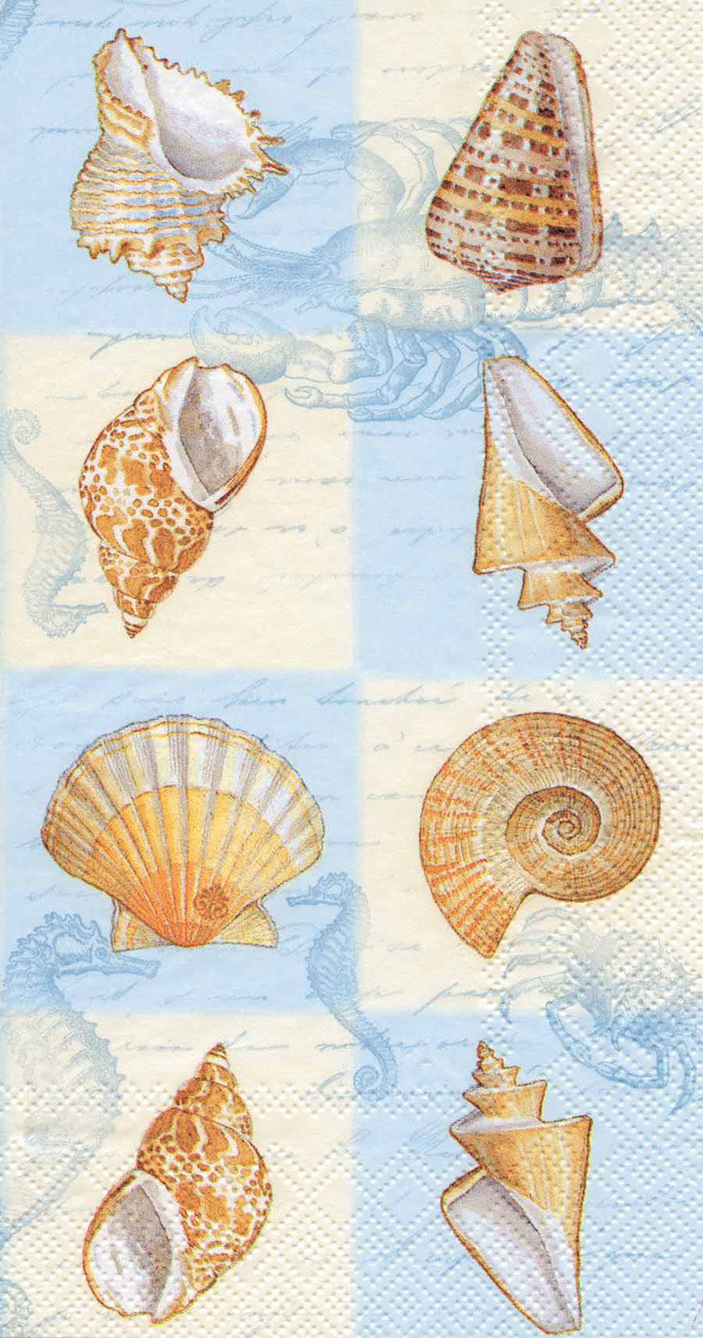 Toalla de invitados Sonidos del mar Azul