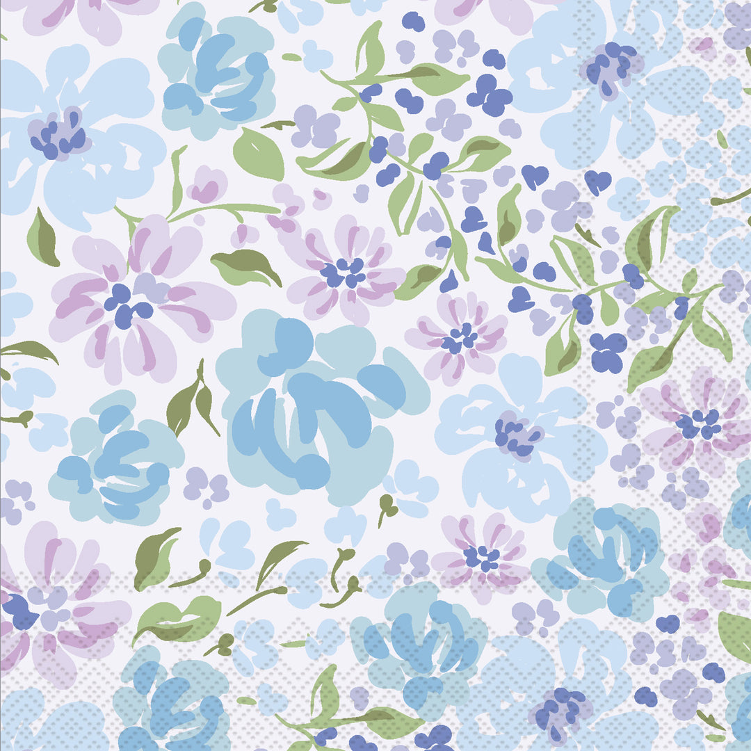 Servilleta de cóctel Secret Garden azul