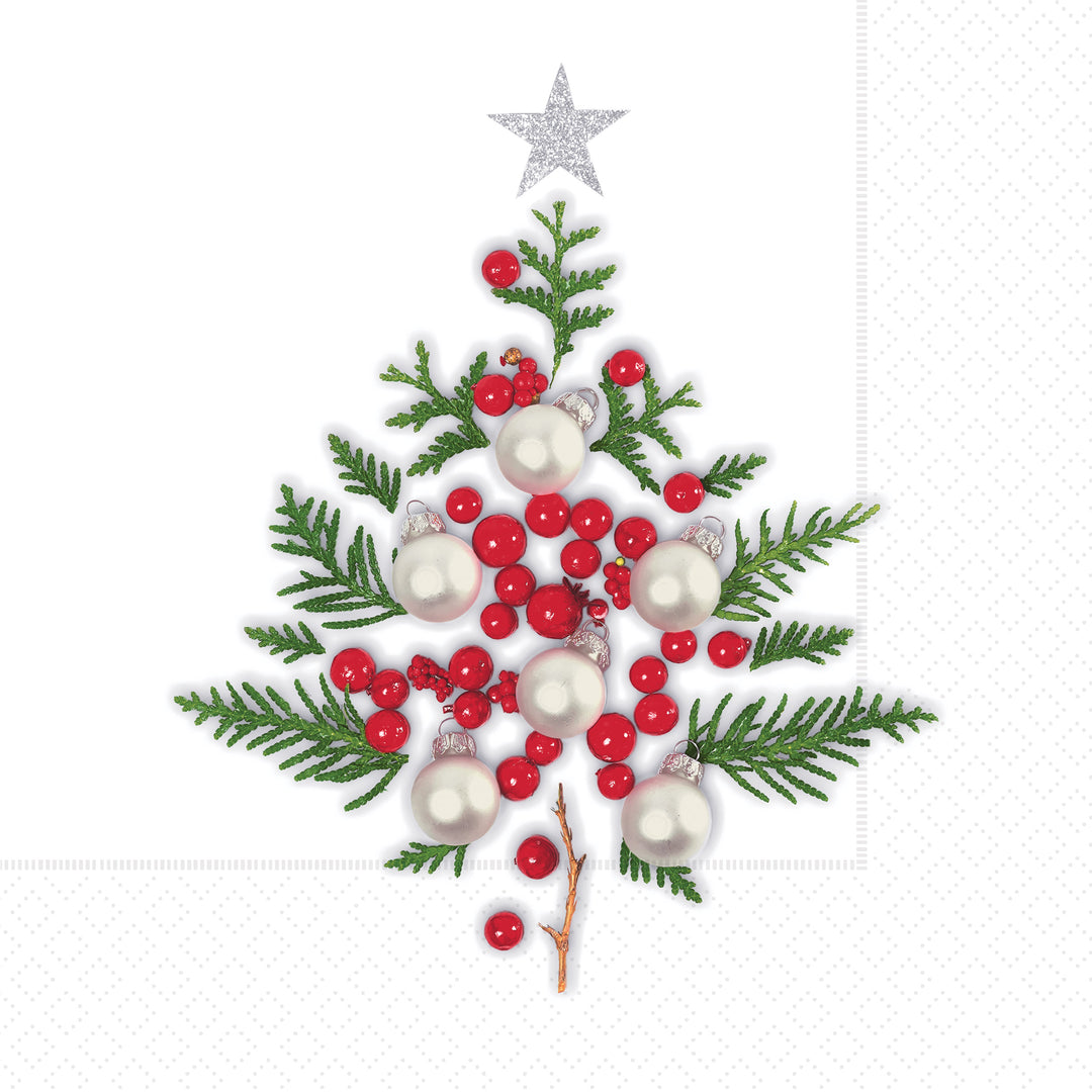 Ornaments And Star Lunch Napkin