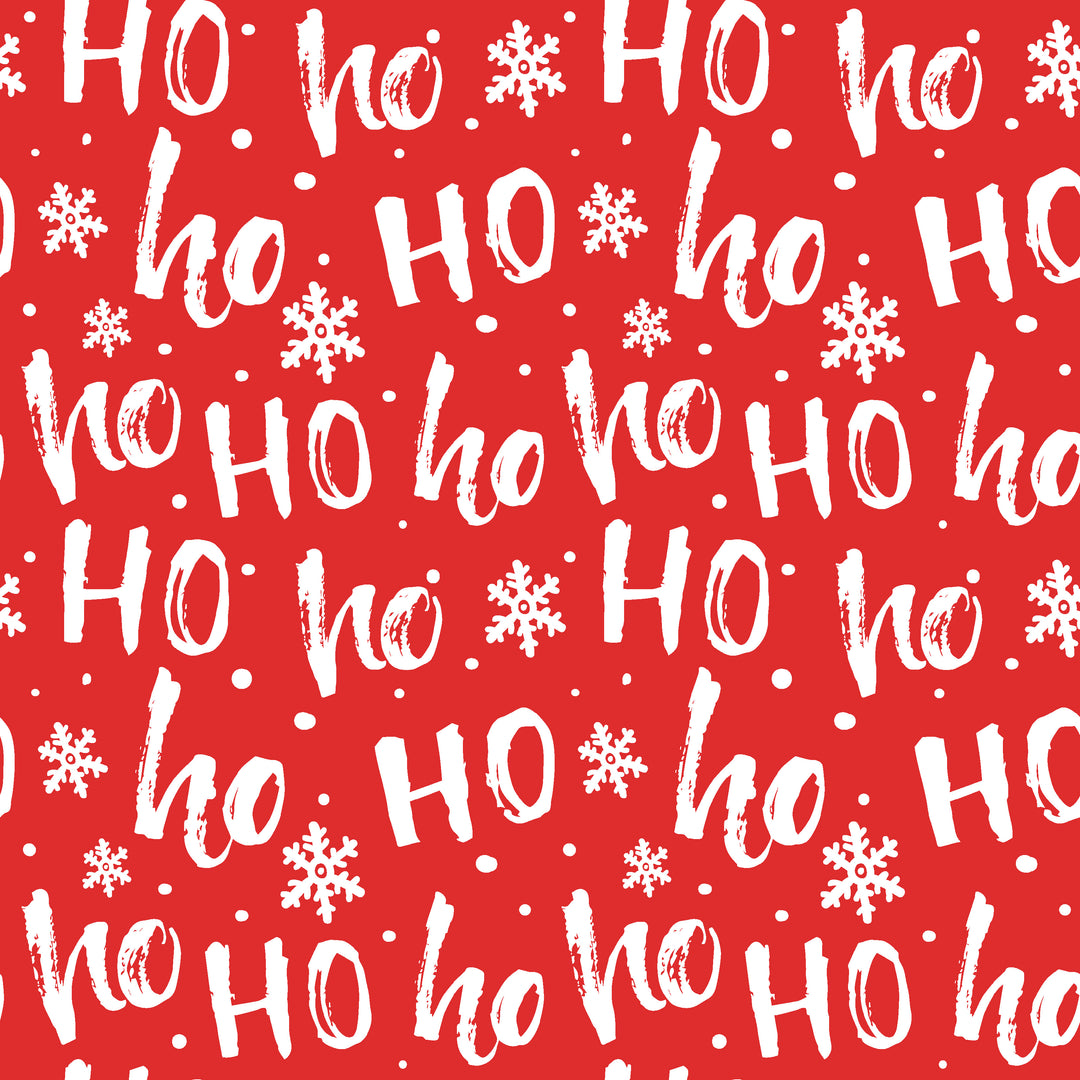 Ho Ho Wrapping Paper Cocktail Napkin