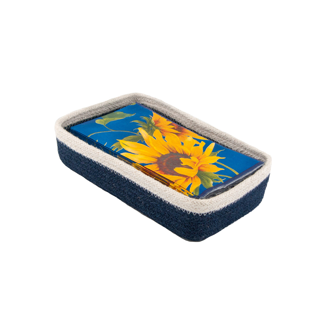 Navy Jute Caddy Guest