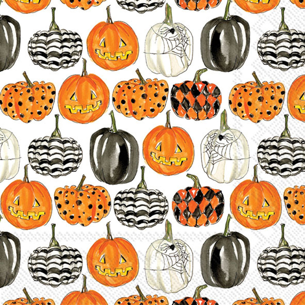 Servilleta para almuerzo con estampado de calabaza
