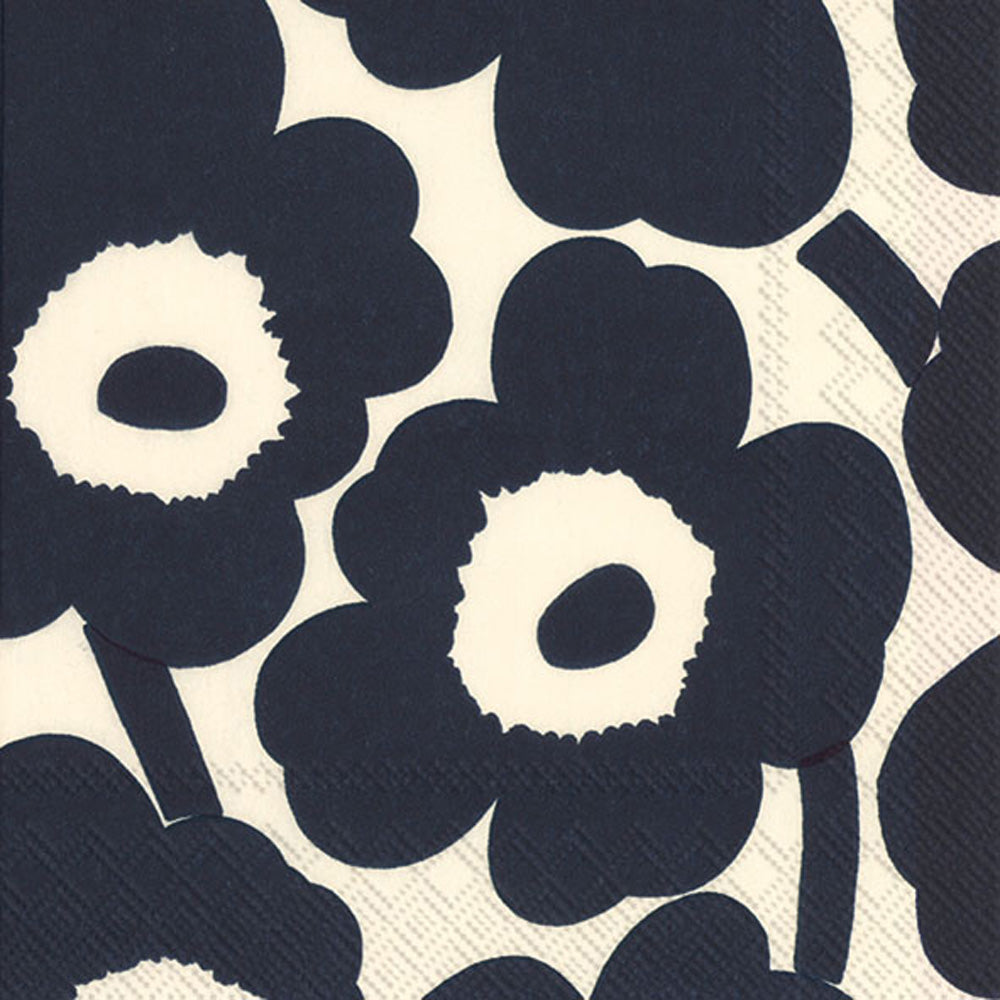 Servilleta de Cóctel Unikko Azul Oscuro Naturaleza