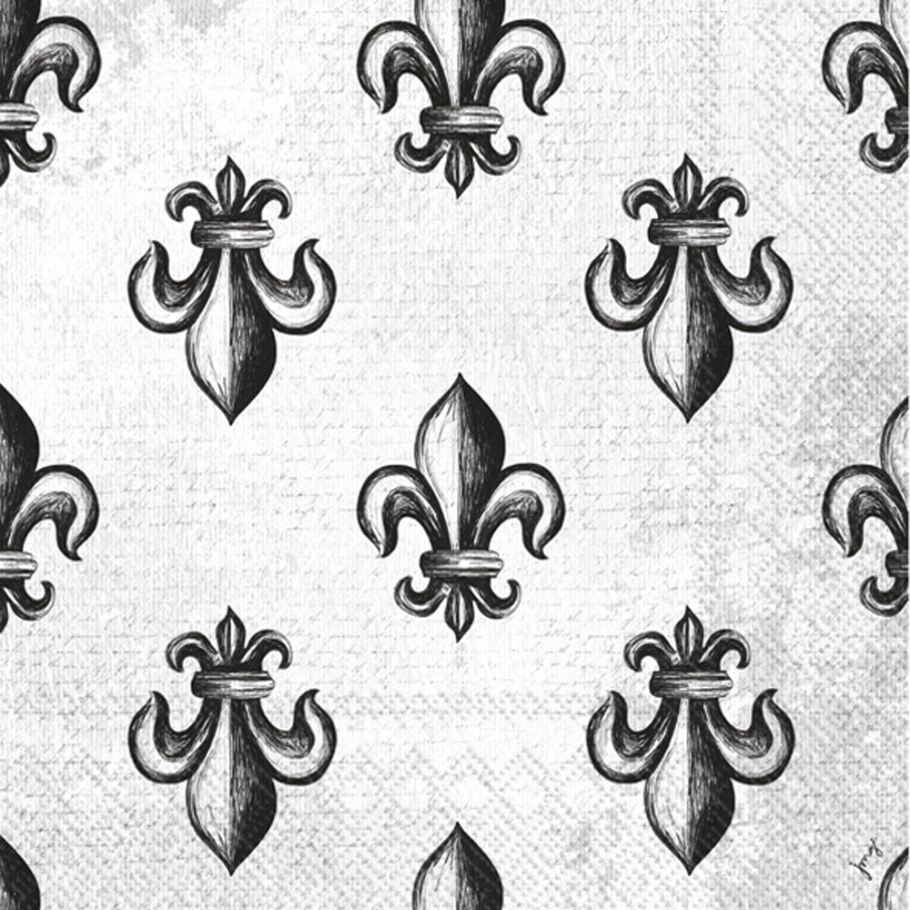 Servilleta de almuerzo Croquis Fleur De Lis