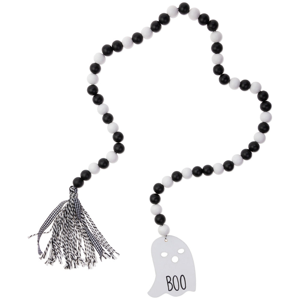 Cuentas Boo Fantasmales en Blanco y Negro