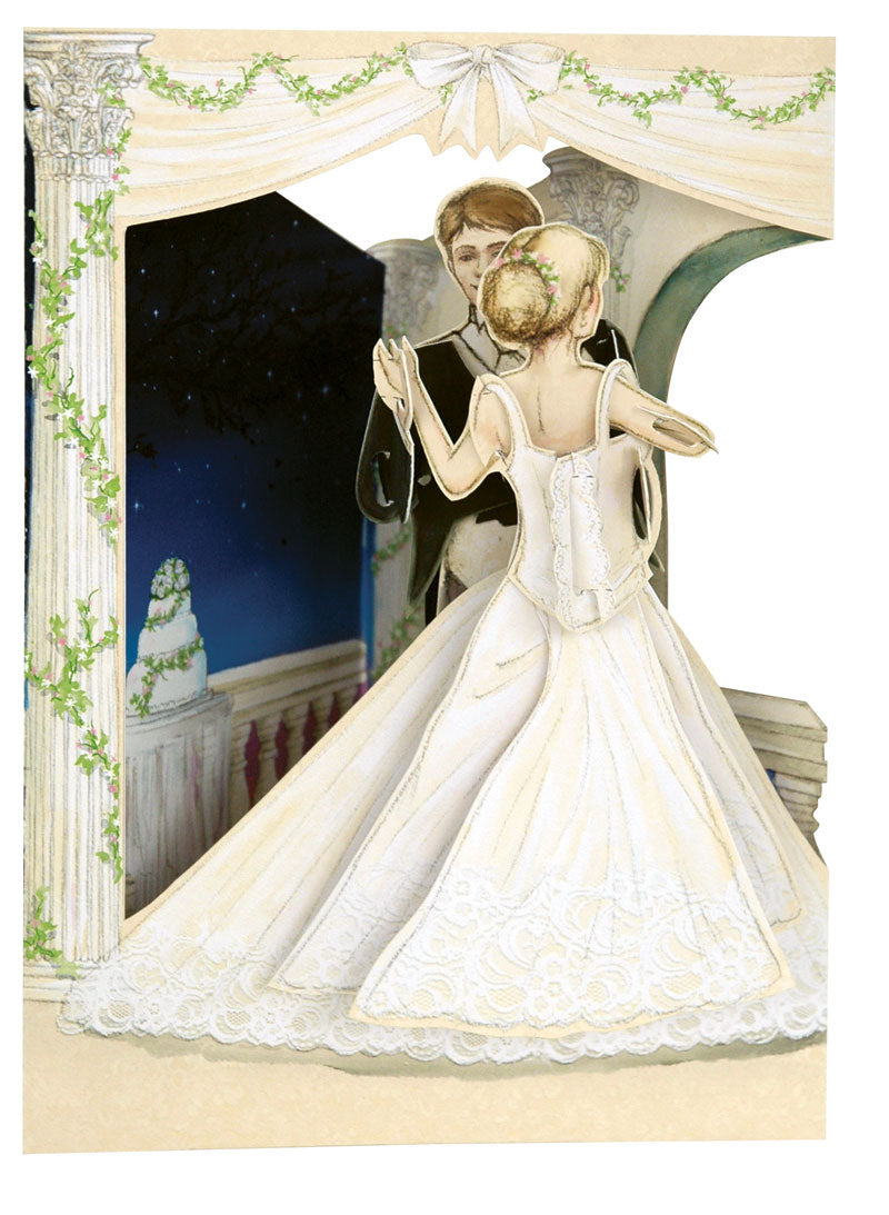 Tarjeta de baile de boda con swing