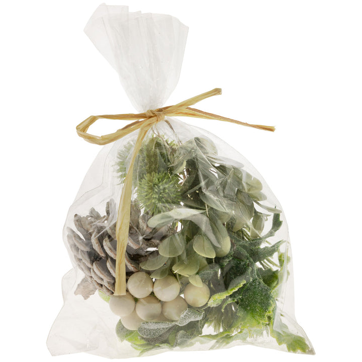 Bolsa de frutos blancos para esparcir en las fiestas