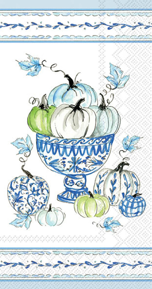 Toalla de invitados con calabazas chinoiserie
