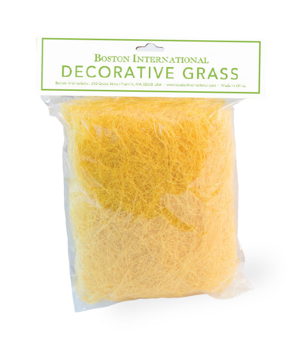 Césped decorativo amarillo