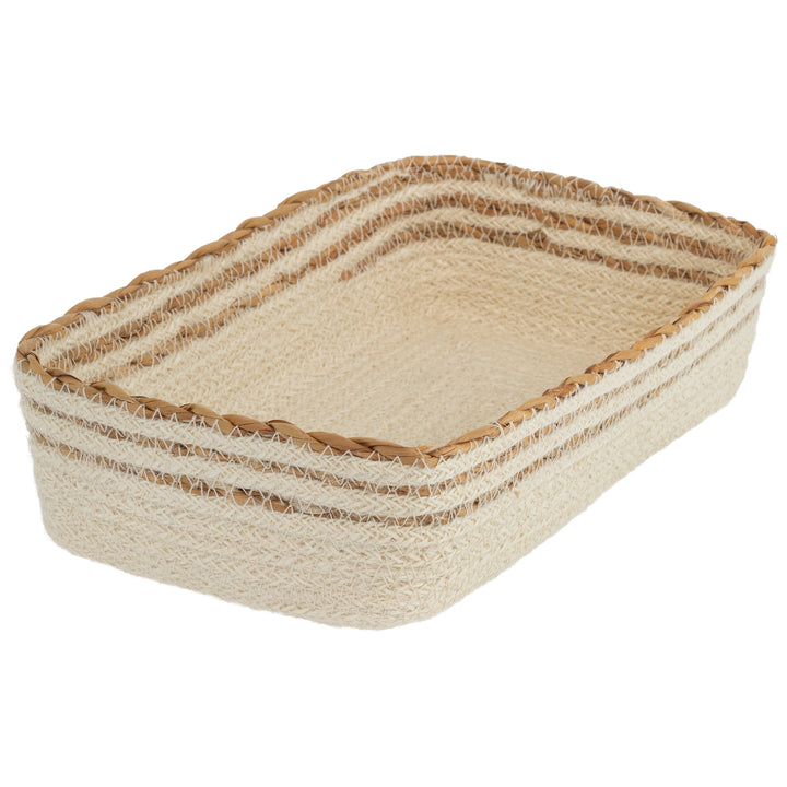 Cream Seagrass/Jute Guest Caddy