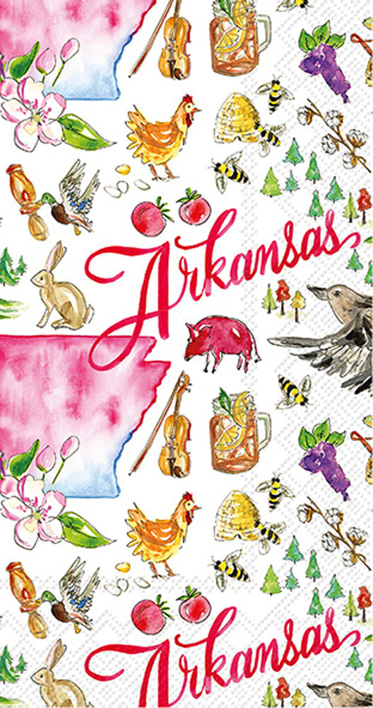 Toalla de invitados de la colección del estado de Arkansas