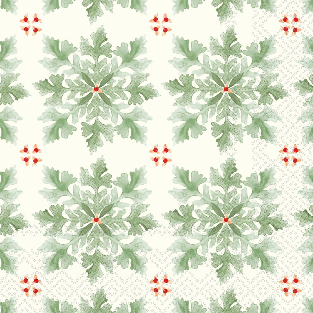 Decorative Leaf Cocktail Napkin