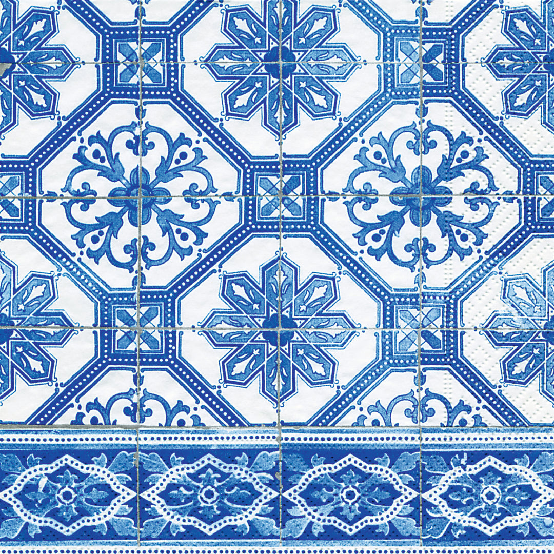 Servilleta de almuerzo con azulejos marroquíes