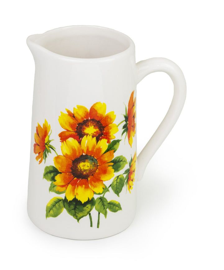 Jarra de girasoles de colores