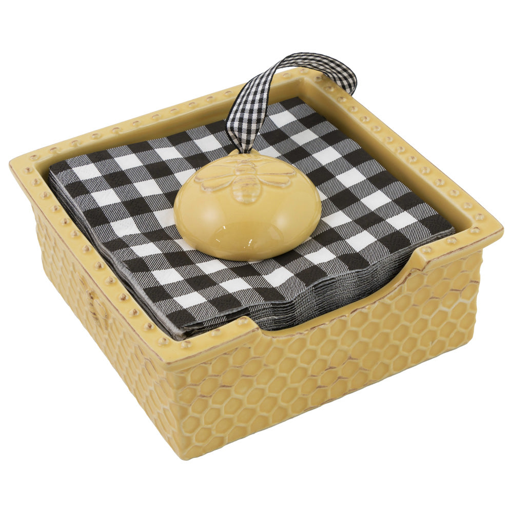 Carrito de cóctel con forma de panal