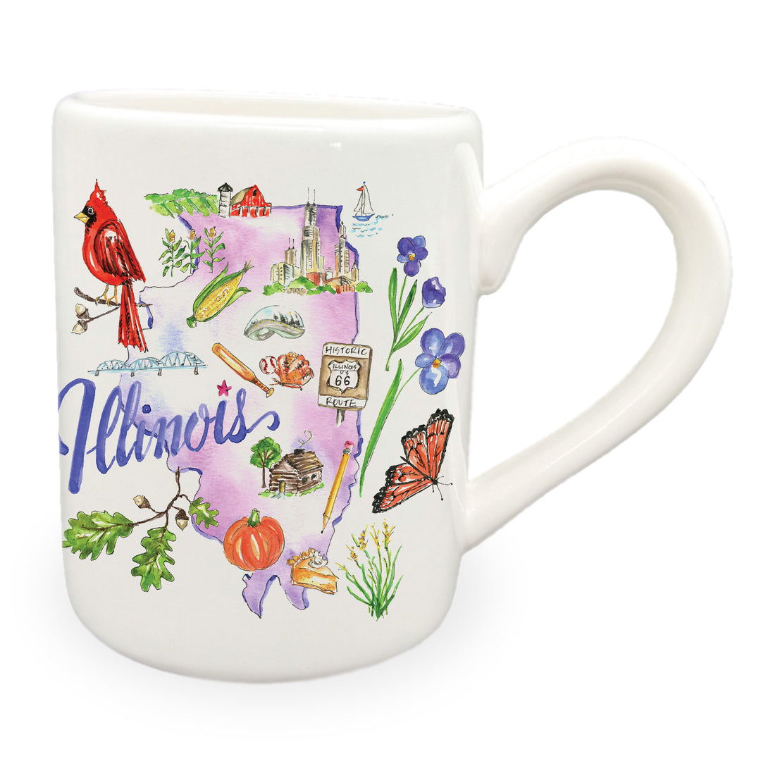Taza de la colección del estado de Illinois
