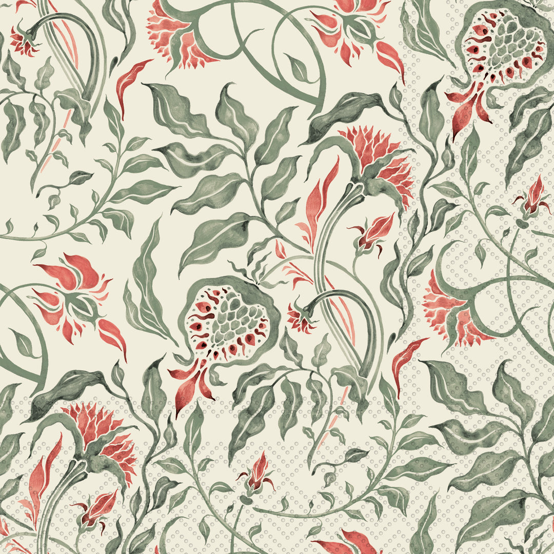 Royal Pattern Olive Lunch Napkin